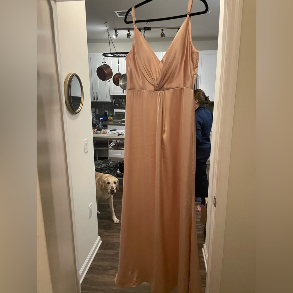 Worn once blush satin dress